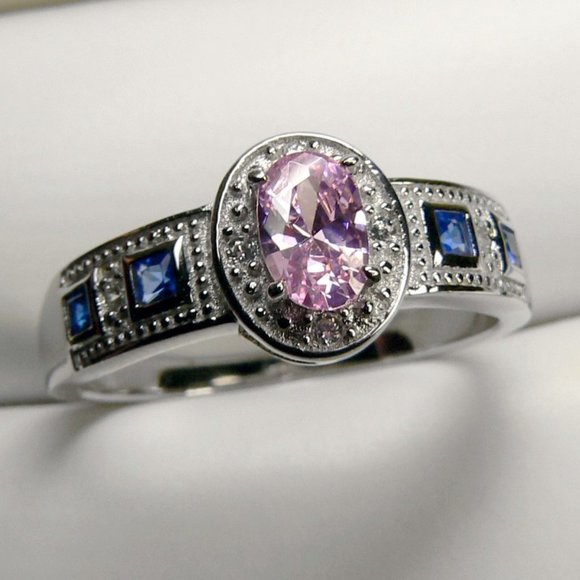 Jewelry - 1.20 CT Simulated SAPPHIRE Sterling SILVER Ring